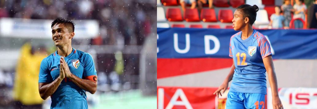 Manisha Kalyan And Sunil Chhetri Named 2021 22 AIFF Footballer Of The Year