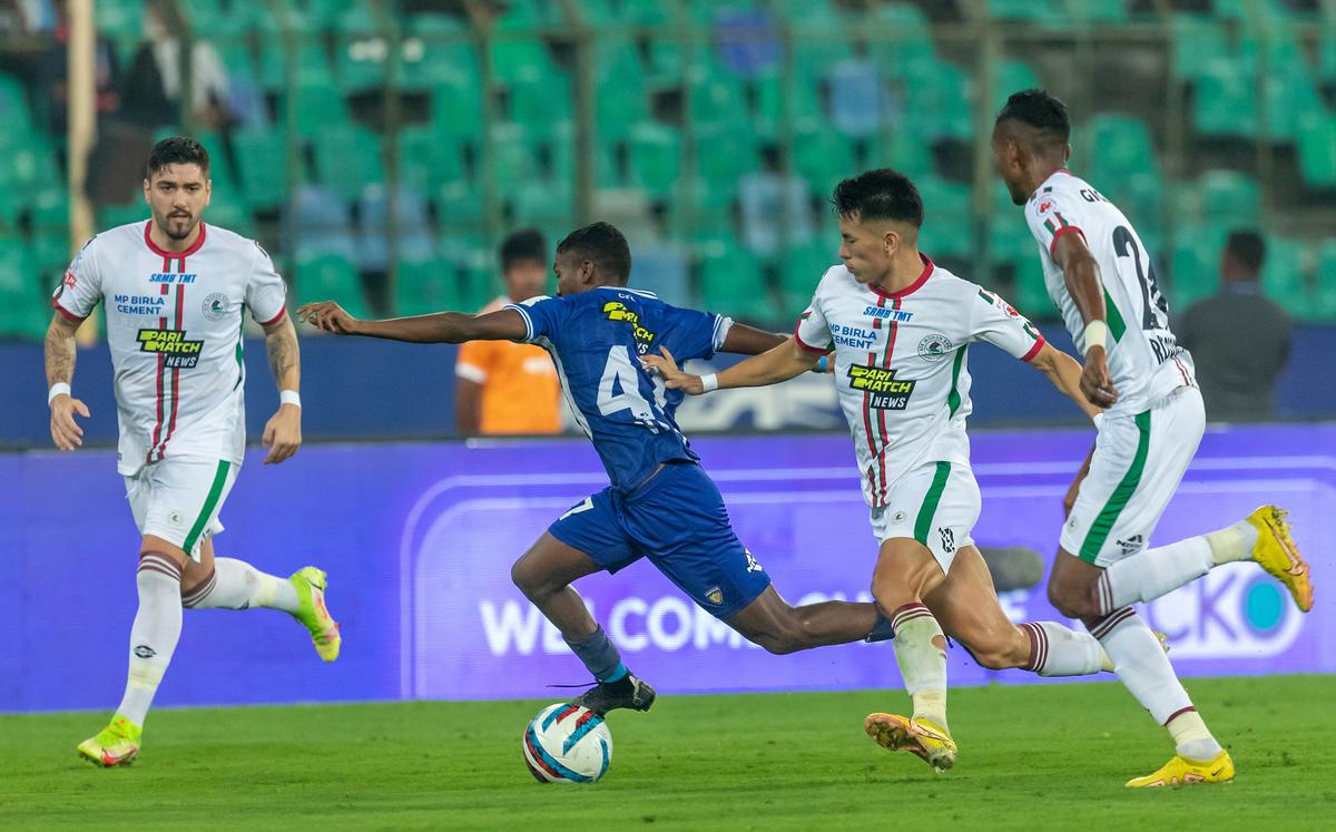 Chennaiyin Fc Played A Goalless Draw Against Atk Mohun Bagan In Hero