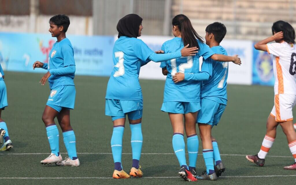 India thrashed Bhutan 100 in SAFF U19 Women's Championship 2024 at Dhaka